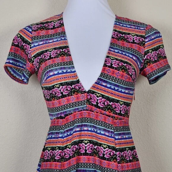 Show Me Your Mumu Ibiza Dress Saucy Stripe M - Picture 3 of 8
